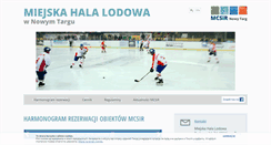 Desktop Screenshot of lodowisko.nowytarg.pl
